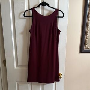 🌸 Amanda Uprichard: Burgundy Sheath Mini Dress